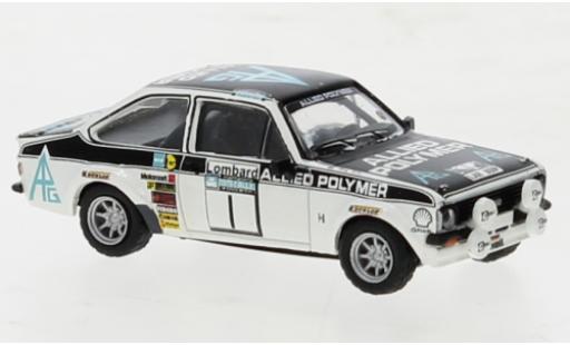 Diecast model cars Ford Escort RS 1800 No.1 Rally RAC Lombard 1975 1/87 Brekina