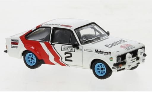 Diecast model cars Ford Escort RS 1800 No.2 Rally Monte Carlo 1979 1/87 Brekina