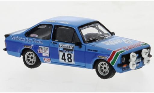 Diecast model cars Ford Escort RS 1800 No.48 Rally RAC Lombard 1980 1/87 Brekina
