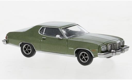 Diecast model cars Ford Gran Torino Gran Torino metallise green 1976 1/87 Brekina