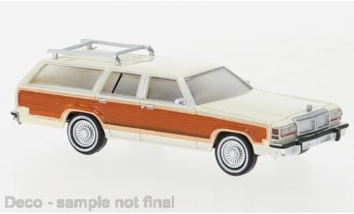 Diecast model cars Ford LTD Country Squire beige/Dekor 1979 1/87 Brekina