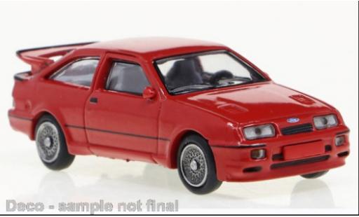 Diecast model cars Ford Sierra Cosworth RS red 1988 1/87 Brekina