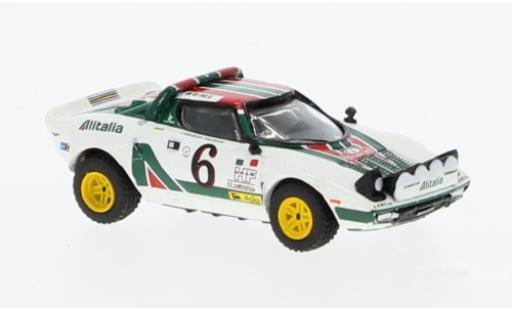 Diecast model cars Lancia Stratos HF No.6 Alitalia 1976 1/87 Brekina