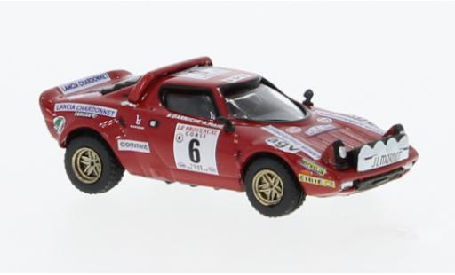Diecast model cars Lancia Stratos HF No.6 Chardonnet 1975 1/87 Brekina