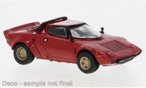 Diecast model cars Lancia Stratos HF red 1975 1/87 Brekina