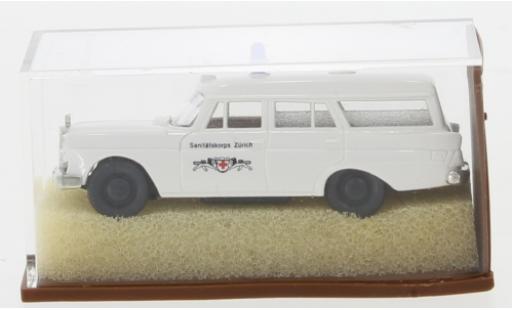 Diecast model cars Mercedes 190 Base c KTW --Archivmodell de - 90er-Jahren-- Sanit&Atilde;&curren;tskorps Z&Atilde;&frac14;rich 1960 1/87 Brekina
