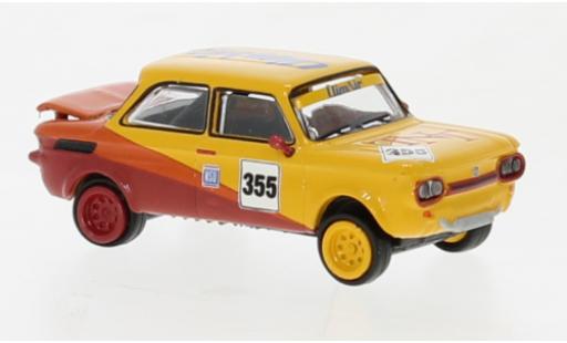 Diecast model cars NSU TTS Base yellow/red Sport 1966 1/87 Brekina