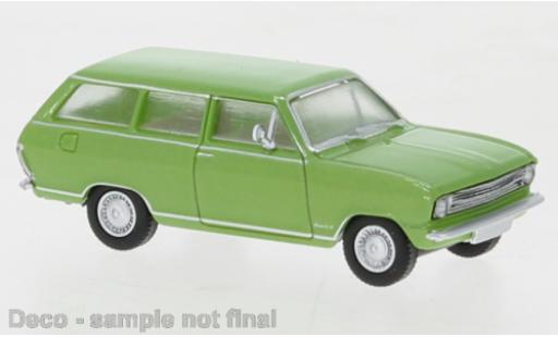 Diecast model cars Opel Kadett B Caravan B metallise green 1965 1/87 Brekina