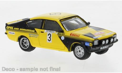 Diecast model cars Opel Kadett C GT/E C No.3 Rally Monte Carlo 1976 1/87 Brekina