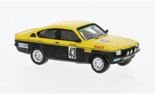 Diecast model cars Opel Kadett C GT/E C No.43 Allemand Rally Championnat 1976 1/87 Brekina