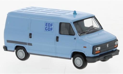 Diecast model cars Peugeot J5 Fourgon EDF 1982 1/87 Brekina