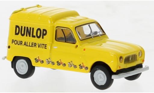 Diecast model cars Renault 4 Fourgonnette R Fourgonnette Dunlop 1960 1/87 Brekina