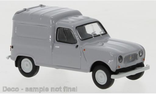 Diecast model cars Renault 4 Fourgonnette R Fourgonnette grey 1961 1/87 Brekina