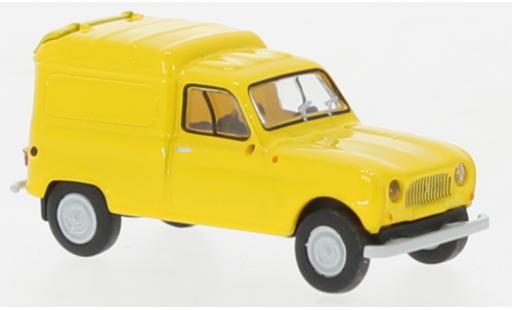 Diecast model cars Renault 4 Fourgonnette R Fourgonnette yellow 1961 1/87 Brekina