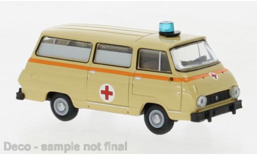 Diecast model cars Skoda 1203 Bus Ambulance 1969 1/87 Brekina