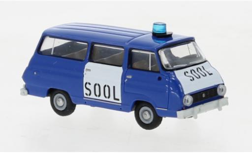 Diecast model cars Skoda 1203 Bus blue SOOL 1969 1/87 Brekina