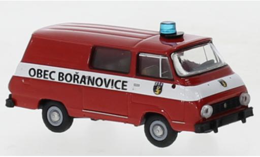 Diecast model cars Skoda 1203 Halbbus demi bus Obec Boranovice 1969 1/87 Brekina