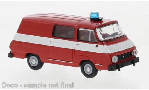 Diecast model cars Skoda 1203 Halbbus Fire brigade 1969 1/87 Brekina
