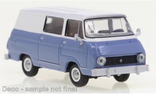 Diecast model cars Skoda 1203 Halbbus white/blue 1969 1/87 Brekina