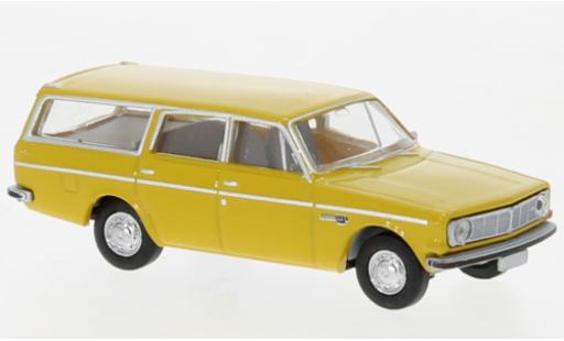 Diecast model cars Volvo 145 Base camionnette yellow 1966 1/87 Brekina