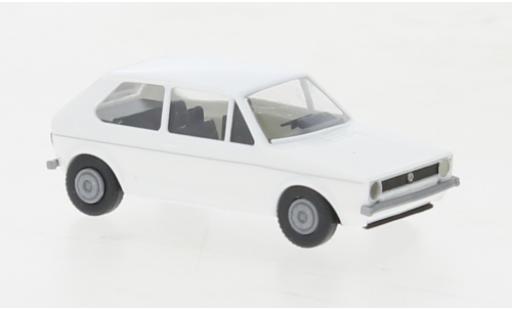 Diecast model cars Volkswagen Golf Base I white 1974 1/87 Brekina