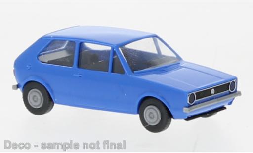 Diecast model cars Volkswagen Golf Base I blue 1974 1/87 Brekina