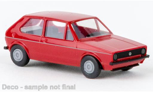 Diecast model cars Volkswagen Golf Base I red 1974 1/87 Brekina