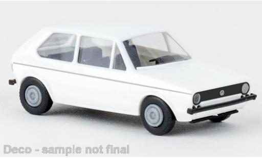 Diecast model cars Volkswagen Golf Base I white 1974 1/87 Brekina