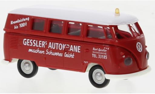 Diecast model cars Volkswagen T1 B camionnette Gesslers Gesslers chariot-grue 1960 1/87 Brekina