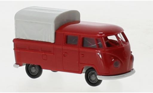 Diecast model cars Volkswagen T1 B Doka red 1960 1/87 Brekina