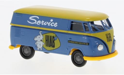 Diecast model cars Volkswagen T1 B fourgon Hiab 1960 1/87 Brekina