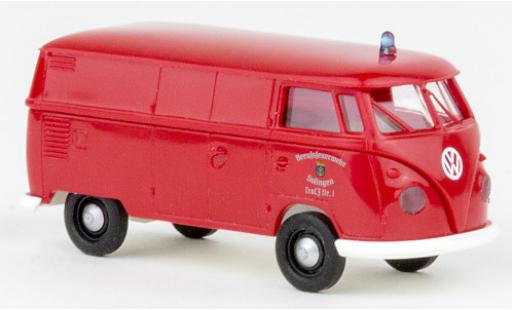 Diecast model cars Volkswagen T1 B fourgon pompiers Solingen 1960 1/87 Brekina