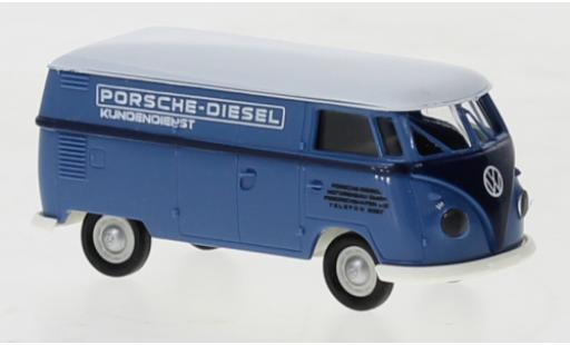 Diecast model cars Volkswagen T1 B fourgon Porsche Diesel Porsche Diesel Service clients 1960 1/87 Brekina
