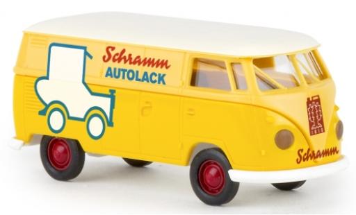 Diecast model cars Volkswagen T1 B fourgon Schramm Autolack 1/87 Brekina