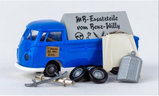 Diecast model cars Volkswagen T1 B plateforme Benz Willy 1960 1/87 Brekina
