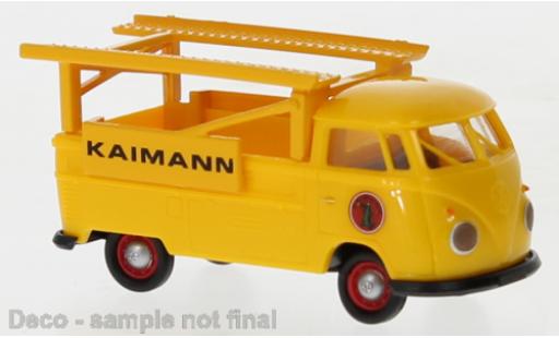 Diecast model cars Volkswagen T1 B transporteur Race Kaimann Kaimann 1960 1/87 Brekina