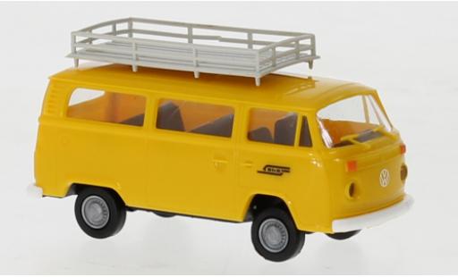 Diecast model cars Volkswagen T2 B camionnette yellow R&Atilde;&curren;thische Bahn 1973 1/87 Brekina
