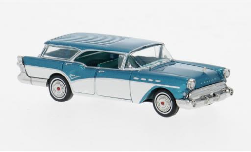 Diecast model cars Buick Century Caballero metallise turquoise/white 1957 1/87 Brekina
