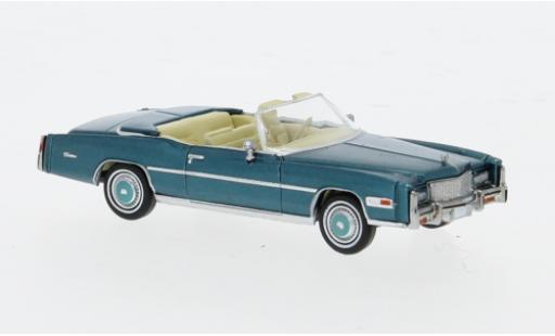Diecast model cars Cadillac Eldorado Convertible metallise turquoise 1976 1/87 Brekina