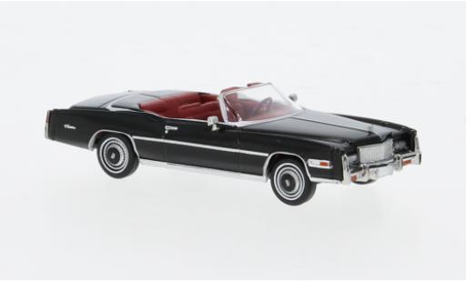Diecast model cars Cadillac Eldorado Convertible black 1976 1/87 Brekina