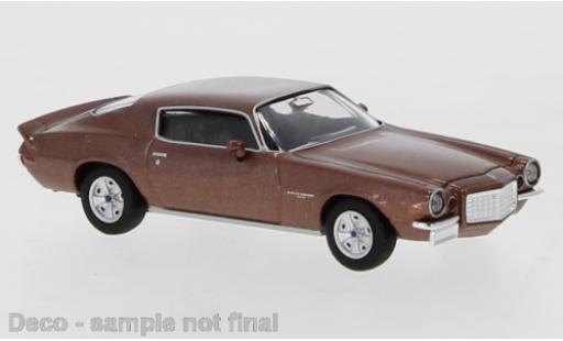 Diecast model cars Chevrolet Camaro Coupe metallic copper 1966 1/87 Brekina