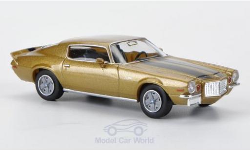 Diecast model cars Chevrolet Camaro Z28 Z 28 gold with blacken stripes 1/87 Brekina