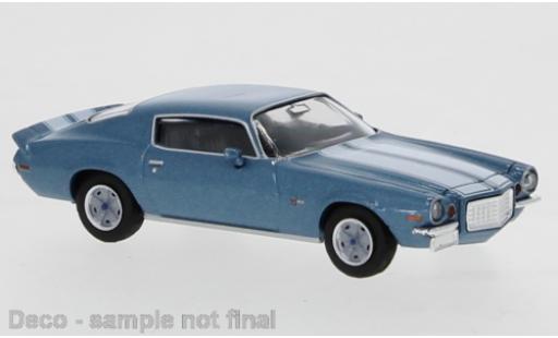 Diecast model cars Chevrolet Camaro Z28 Z 28 metallic blue/white 1966 1/87 Brekina