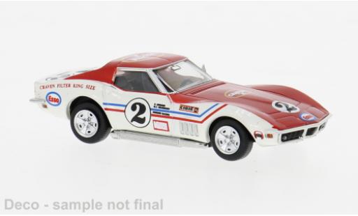 Diecast model cars Chevrolet Corvette course C3 1971 Greder #2 1/87 Brekina