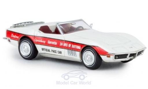 Diecast model cars Chevrolet Corvette course C3 Convertible Pace Car 1967 1/87 Brekina