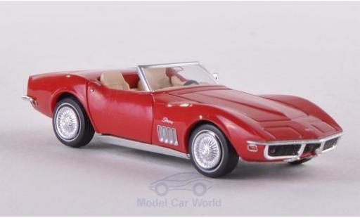 Diecast model cars Chevrolet Corvette Convertible (C3) red 1/87 Brekina