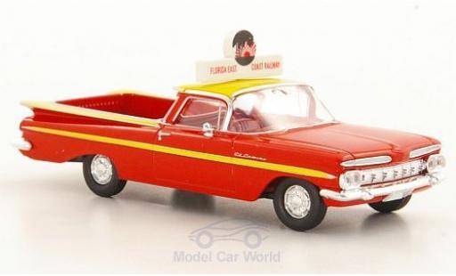 Diecast model cars Chevrolet El Camino pickup Florida East Coast Railway 1/87 Brekina