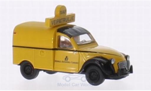 Diecast model cars Citroen 2 CV Fourgonnette AZU NAF vejpatrulje (N) 1/87 Brekina