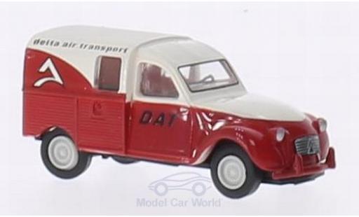 Diecast model cars Citroen 2CV Fourgonnette AZU Delta air transport (F) 1/87 Brekina