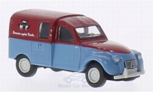 Diecast model cars Citroen 2CV Fourgonnette AZU Massey Ferguson 1/87 Brekina